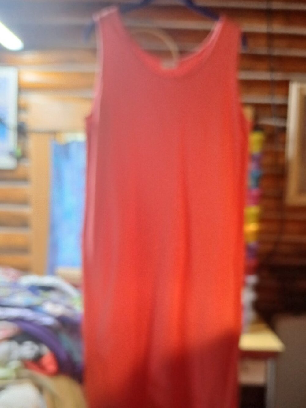 Peach Knit Maxi Dress